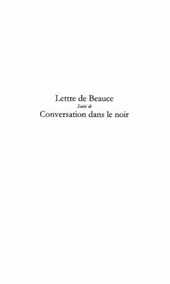 Lettre de beauce suivi de conversation d (eBook, PDF)