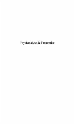 PSYCHANALYSE DE L'ENTREPRISE (eBook, PDF)
