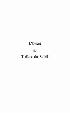 Cover L'ORIENT AU THEATRE DU SOLEIL (eBook, PDF)