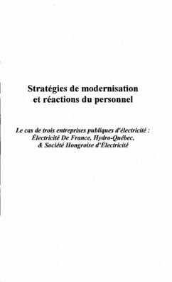 STRATEGIES DE MODERNISATION ET REACTIONS DU PERSONNEL (eBook, PDF)