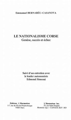 LE NATIONALISME CORSE (eBook, PDF)