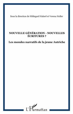 Cover Nouvelle generation - nouvelles ecritures ? (eBook, PDF)