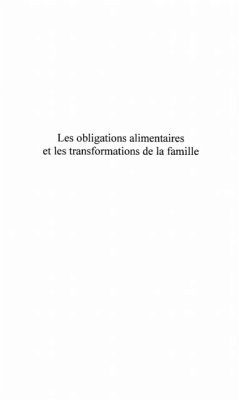 LES OBLIGATIONS ALIMENTAIRES ET LES TRANSFORMATIONS DE LA FAMILLE (eBook, PDF)