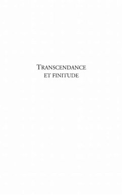 Transcendance et finiture (eBook, PDF)