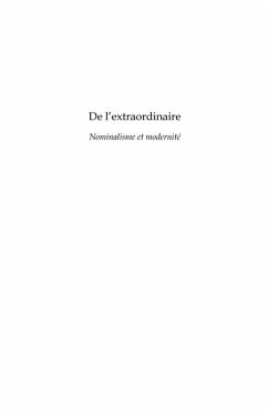 De l'extraordinaire - nominalisme et mod (eBook, ePUB)