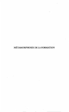 METAMORPHOSES DE LA FORMATION (eBook, PDF)