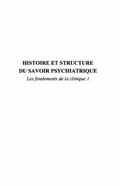 Cover Histoire et structure du savoir psychiatrique (eBook, PDF)