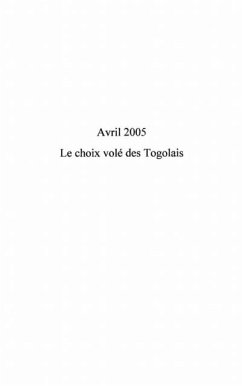 Cover Avril 2005: choix vole des togolais (eBook, PDF)