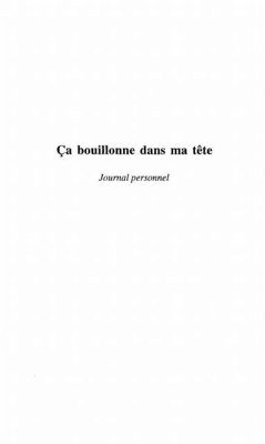 Ca bouillonne dans ma tete (eBook, PDF)