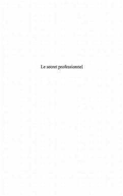 Cover Secret professionnel le (eBook, PDF)