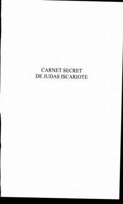 Carnet Secret de Judas Iscariote (eBook, PDF)