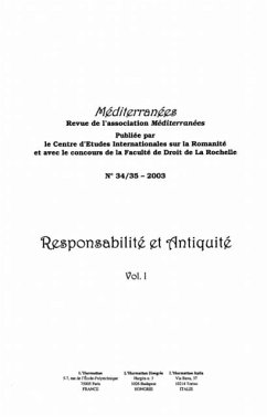 Cover Responsablite et antiquite (eBook, PDF)