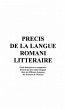 PRECIS DE LANGUE ROMANI LITTERAIRE... - Bild 1
