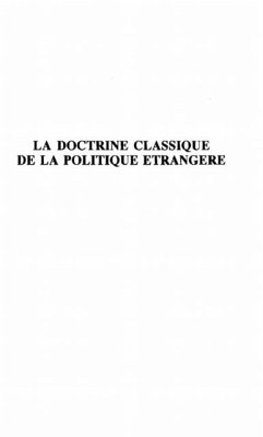 Doctrine classique de la politique etran (eBook, PDF)