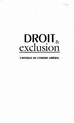 DROIT ET EXCLUSION (eBook, PDF)