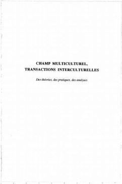 Cover Champ Multiculturel, Transactions Interculturelles (eBook, PDF)