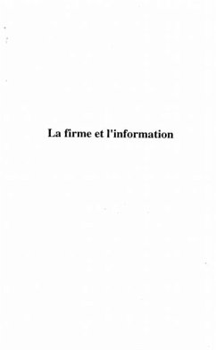 Cover La Firme et l'information (eBook, PDF)