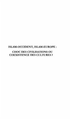 Cover ISLAM-OCCIDENT ISLAM-EUROPE (eBook, PDF)