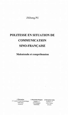 Politesse en situation de communication sino-francaise (eBook, PDF)