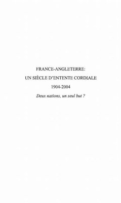 Cover France-Angleterre : un siecle d'entente cordiale 1904-2004 (eBook, PDF)