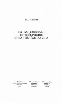 Cover Extase cruciale et theophorie chez Therese d'Avila (eBook, PDF)