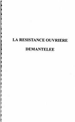 Cover La resistance ouvriere demantelee (eBook, PDF)