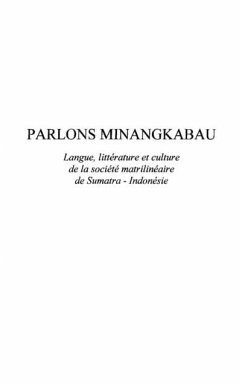 Parlons minangkabau sumatra (eBook, PDF)