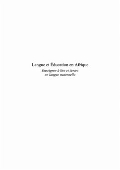 Cover Langue et education en afrique (eBook, PDF)