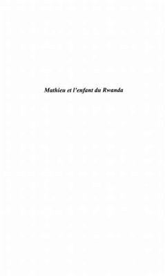 Cover Mathieu et l'enfant du rwanda (eBook, PDF)