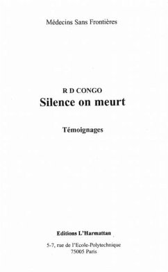 Cover R D CONGO SILENCE ON MEURT (eBook, PDF)