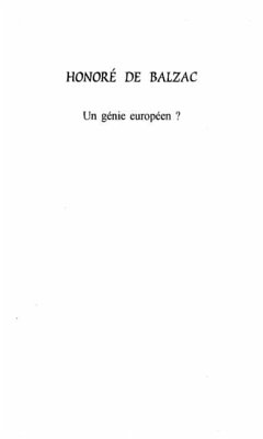 HONORE DE BALZAC (eBook, PDF)