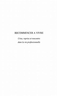 RECOMMENCER A VIVRE (eBook, PDF)