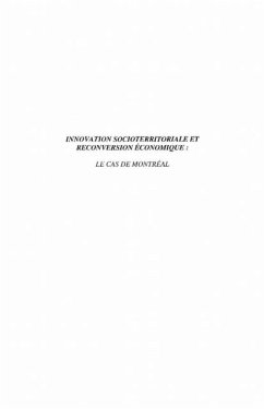 Cover Innovation socioterritoriale et reconversion economique (eBook, PDF)