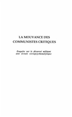 Cover LA MOUVANCE DES COMMUNISTES CRITIQUES (eBook, PDF)