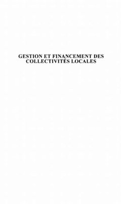 Gestion et financement des collectivites locales (eBook, PDF)