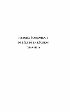 Histoire economique de l'ile de la reuni (eBook, PDF)