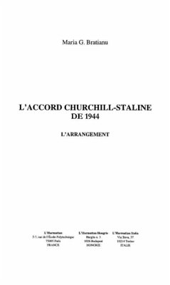 Accord churchill-staline de 1944 l' (eBook, PDF)