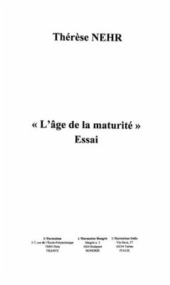 Cover Age de la maturite l' (eBook, PDF)