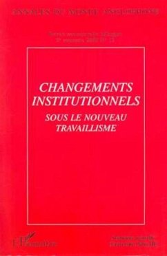 Changements institutionnels sous le nouveau travaillisme (eBook, PDF)