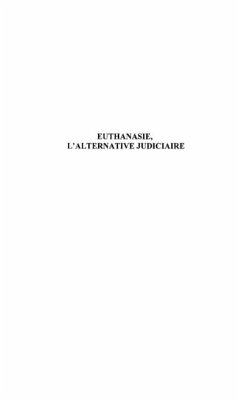 Cover Euthanasie l'alternative judiciaire (eBook, PDF)
