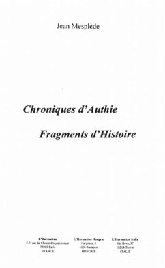 Cover Chroniques d'authie: fragments d'histoi (eBook, PDF)