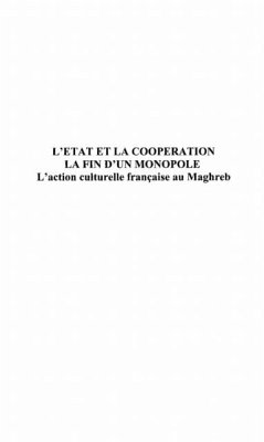 L'Etat et la cooperation La fin d'un monopole (eBook, PDF) - Visier Claire