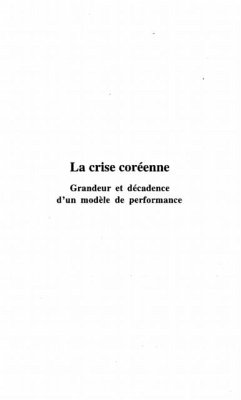 LA CRISE COREENNE (eBook, PDF)