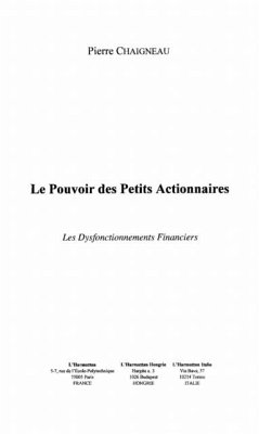 Pouvoir des petits actionnaires (eBook, PDF)