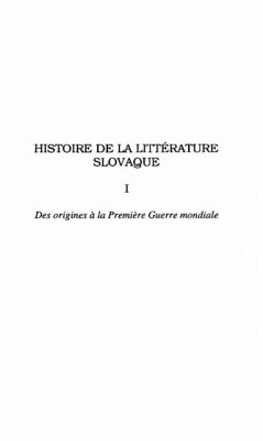Histoire de la litterature slovaque (eBook, PDF)