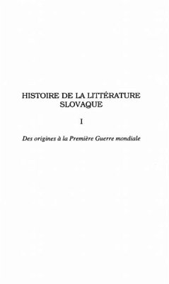 Cover Histoire de la litterature slovaque (eBook, PDF)