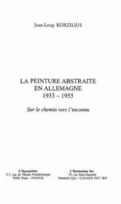 LA PEINTURE ABSTRAITE EN ALLEMAGNE 1933-1955 (eBook, PDF)