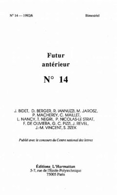 Futur Anterieur 14 (eBook, PDF)