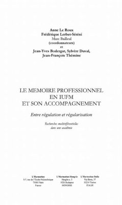 Cover Entre regulation et regularisation le me (eBook, PDF)