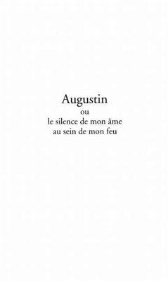 Augustin ou le silence de mon ame au sein de mon feu (eBook, PDF)
